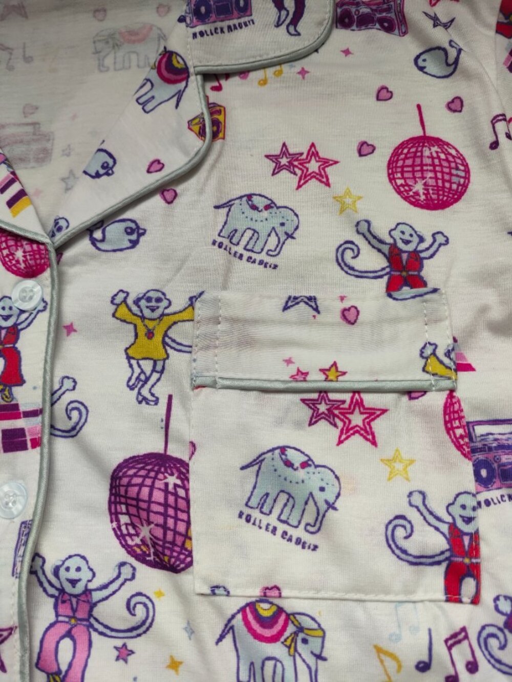 Roller Rabbit Cartoon Print Pajama Set - Picture 2 of 8